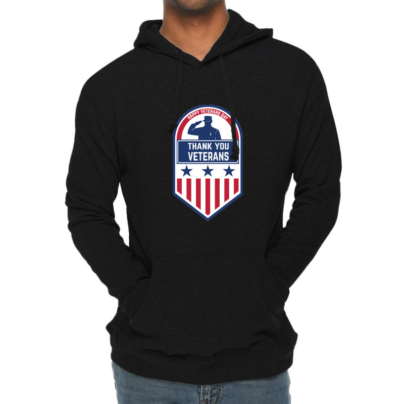 Happy Veterans Day Lightweight Hoodie by cm-arts | Artistshot