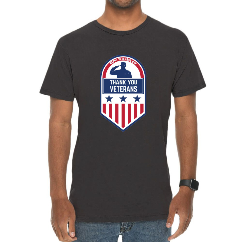 Happy Veterans Day Vintage T-Shirt by cm-arts | Artistshot