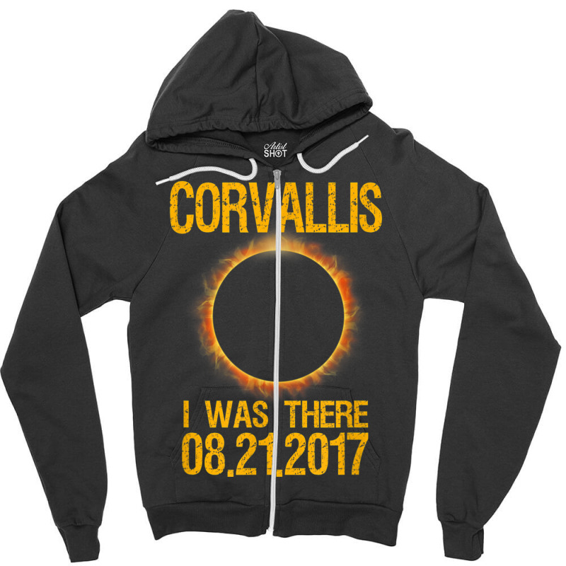 Corvallis Oregon Total Solar Eclipse 2017 T Shirt Zipper Hoodie by cm-arts | Artistshot