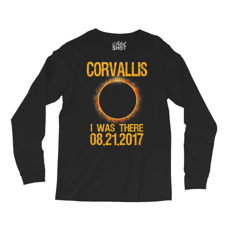 Corvallis Oregon Total Solar Eclipse 2017 T Shirt Long Sleeve Shirts by cm-arts | Artistshot