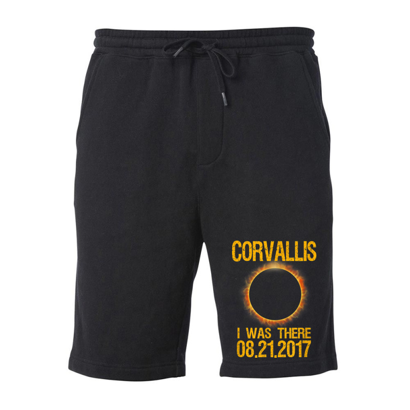 Corvallis Oregon Total Solar Eclipse 2017 T Shirt Fleece Short by cm-arts | Artistshot