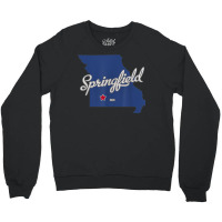 Springfield Missouri Mo Map Crewneck Sweatshirt | Artistshot