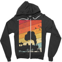 Train Retro Style Steam Train Zipper Hoodie | Artistshot