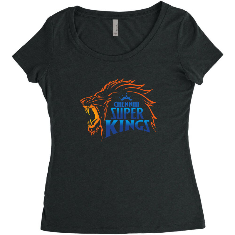 Chennai Super Kings Women's Triblend Scoop T-shirt by abubak | Artistshot