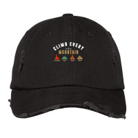 Climb Every Mountain Space Splash Everest Vintage Cap | Artistshot