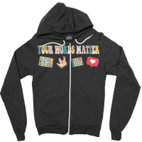 Your Words Matter Speech Therapy Appreciation Zipper Hoodie | Artistshot