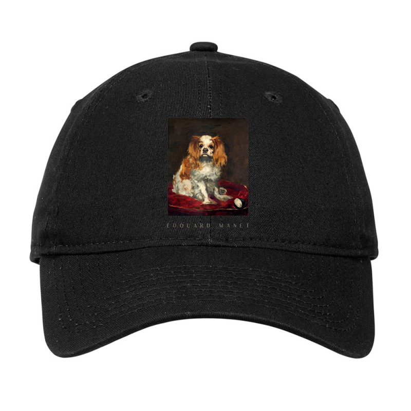 King Charles Spaniel Edouard Manet Adjustable Cap by kentuckykonpha9 | Artistshot