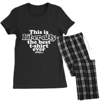 Parks And Recreation Literally Chris Traeger Women's Pajamas Set | Artistshot