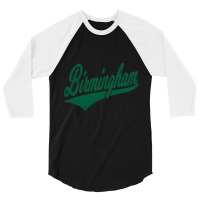 Birmingham Alabama Varsity Script Classic Sport Jersey Style Pullover 3/4 Sleeve Shirt | Artistshot