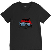 Gtr. Japanese Legend (blue) V-neck Tee | Artistshot