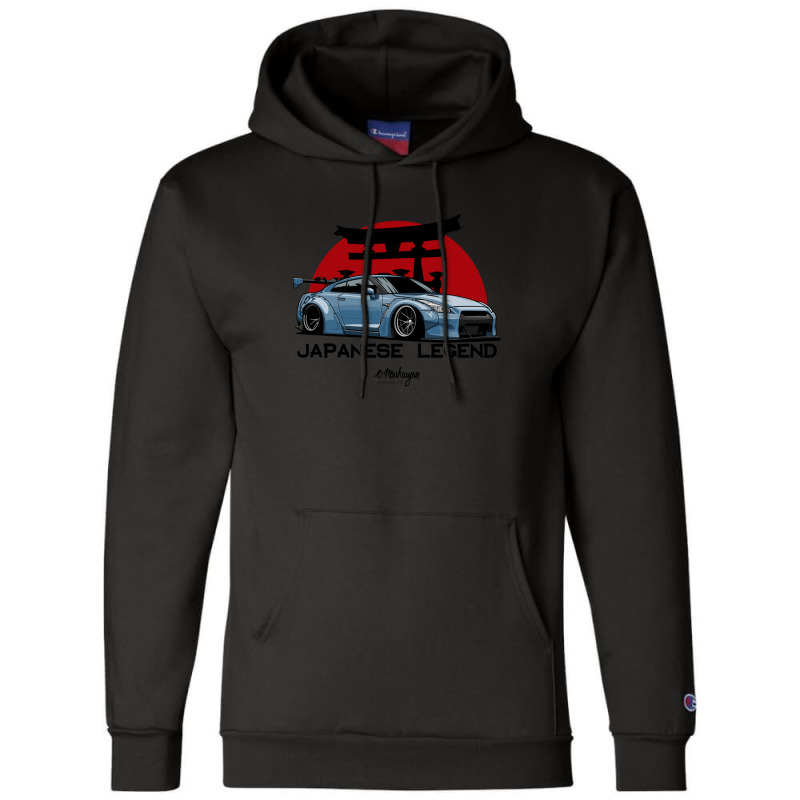 Gtr. Japanese Legend (blue) Champion Hoodie by RobertDoss | Artistshot