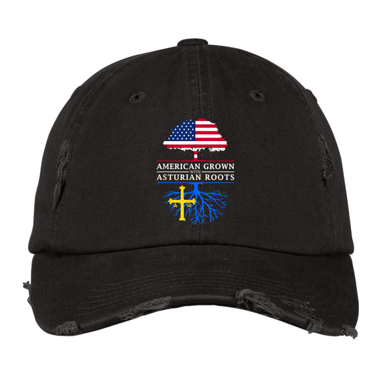 Asturian American Flag Reunion, Asturias Vintage Cap by pennyWelborn | Artistshot