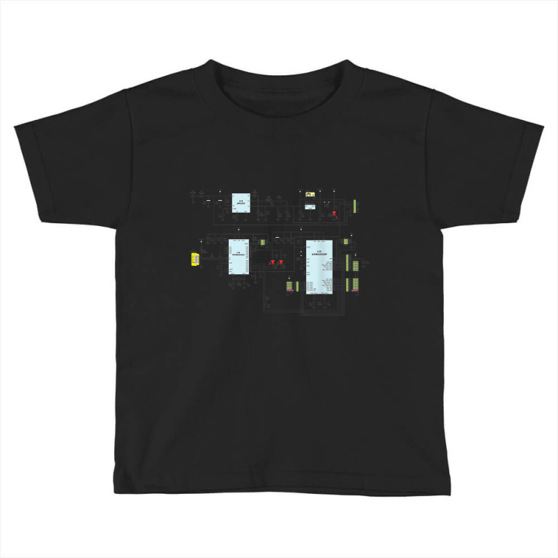 Electronic Engineer Geek Nerd Circuit Shirt Toddler T-shirt by cm-arts | Artistshot