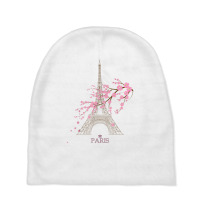 Paris Eiffel Tower The Sign Of Love France Parisian Home T Shirt Baby Beanies | Artistshot