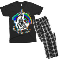 Lightning Unicorn Strike Men's T-shirt Pajama Set | Artistshot