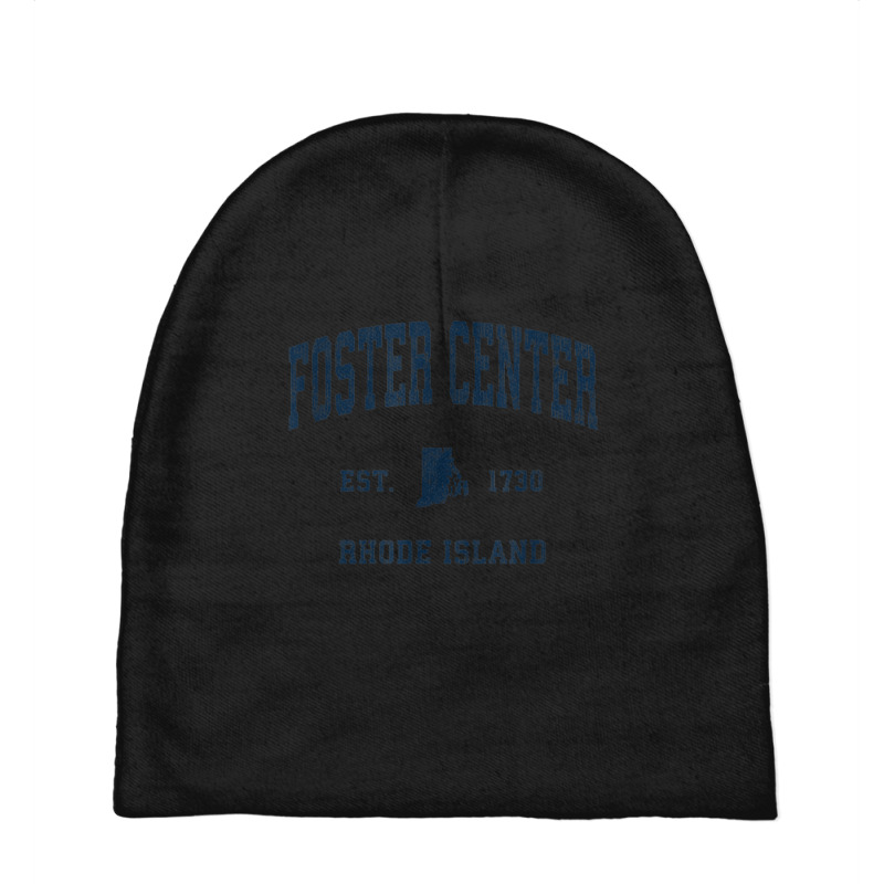 Foster Center Rhode Island Ri Vintage Athletic Navy Sports D Baby Beanies by Complete | Artistshot