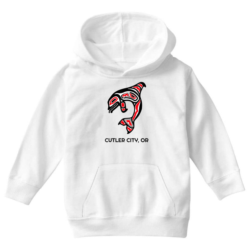 Cutler City, Oregon Native American Orca Killer Whales Youth Hoodie | Artistshot