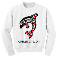 Cutler City, Oregon Native American Orca Killer Whales Youth Sweatshirt | Artistshot