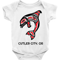 Cutler City, Oregon Native American Orca Killer Whales Baby Bodysuit | Artistshot