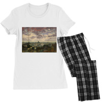 View Over Rooftops Of Paris T Shirt Women's Pajamas Set | Artistshot