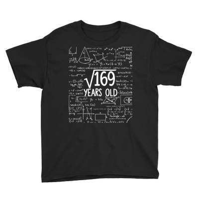 Square Root Of 169 13th Birthday 13 Years Old T Shirt Youth Tee Designed By Mdk Art