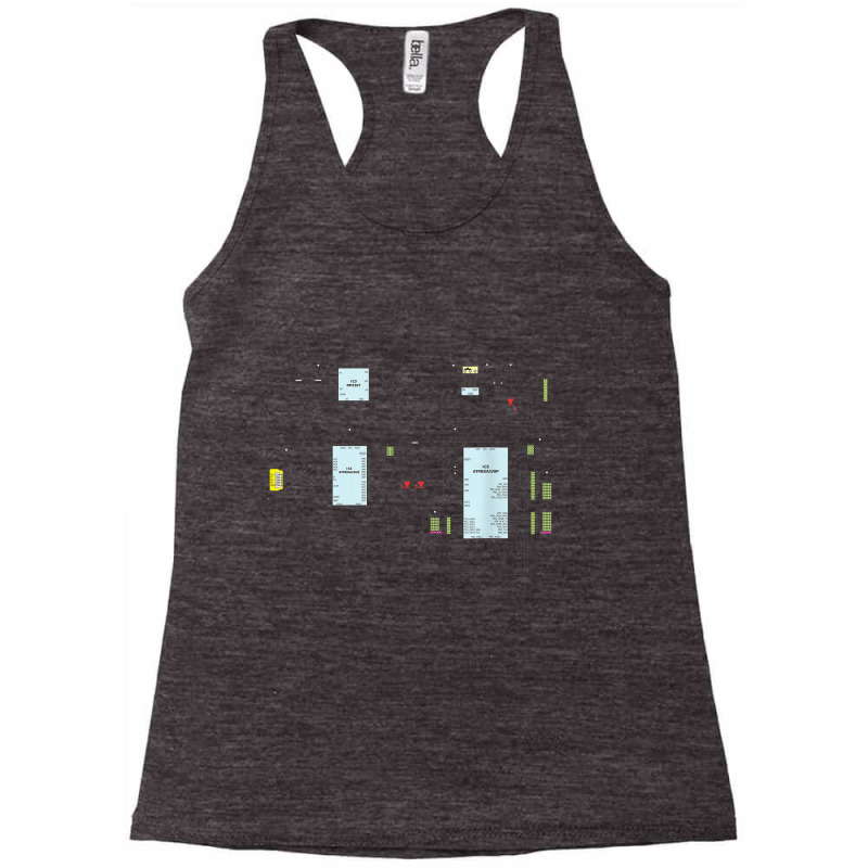 Electronic Engineer Geek Nerd Circuit Shirt Racerback Tank by cm-arts | Artistshot