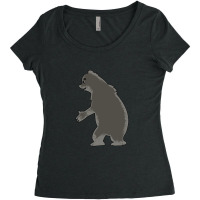 Eating Bear Cartoon Animals Causes Pandemics T-shirts Collection With  Women's Triblend Scoop T-shirt | Artistshot