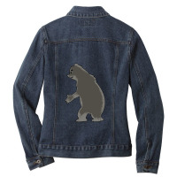 Eating Bear Cartoon Animals Causes Pandemics T-shirts Collection With  Ladies Denim Jacket | Artistshot