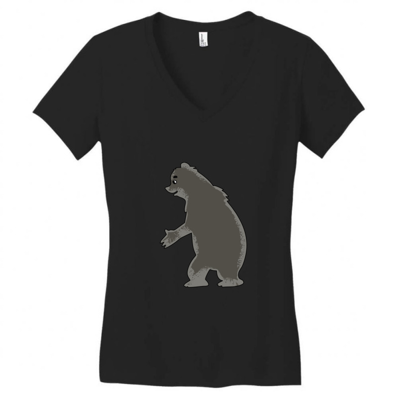 Eating Bear Cartoon Animals Causes Pandemics T-shirts Collection With  Women's V-neck T-shirt | Artistshot