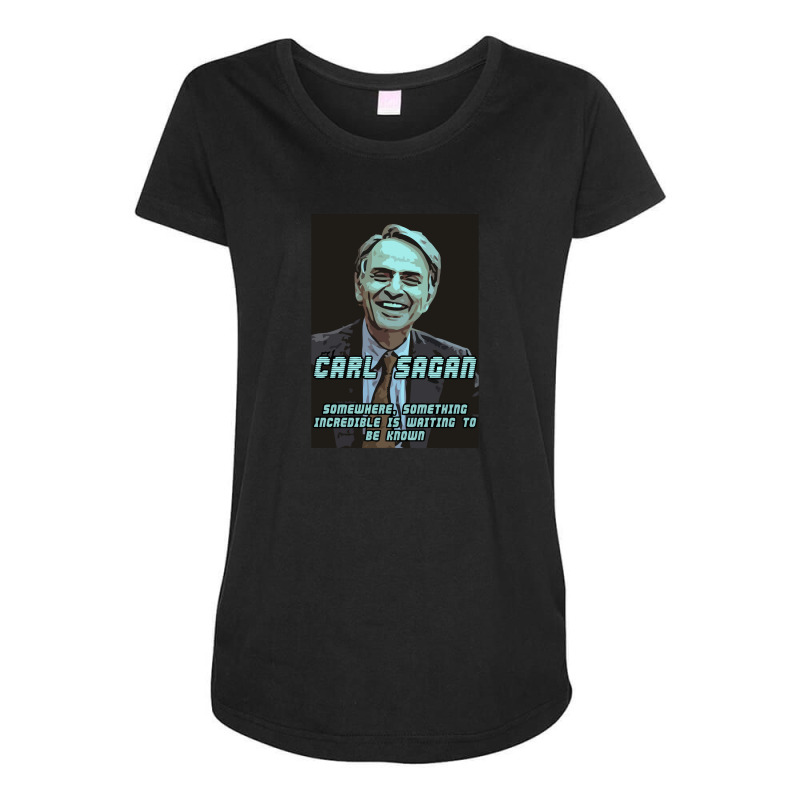 Carl Sagan Quote Cosmos Maternity Scoop Neck T-shirt by linda54 | Artistshot