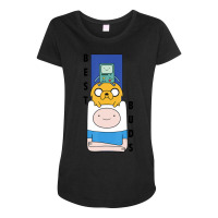 Cn Adventure Time Finn Jake Bmo Best Buds Maternity Scoop Neck T-shirt | Artistshot