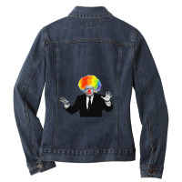 Boris Johnson Clown Ladies Denim Jacket | Artistshot