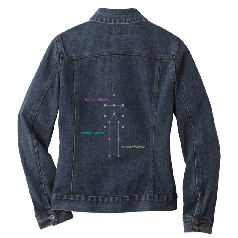 Anomaly Detected, Gray Ladies Denim Jacket by songolassembilanbelas | Artistshot