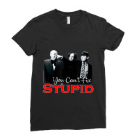 Tts- The Three Stooges You Can't Fix Stupid Ladies Fitted T-shirt | Artistshot