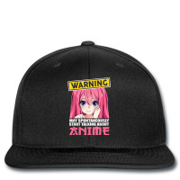 Warning May Spontaneously Start Talking About Anime Girls T Shirt Printed Hat | Artistshot