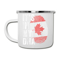 Canada It's In My Dna Cute Canadian Flag Fingerprint Flag Camper Cup | Artistshot