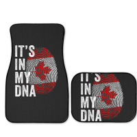 Canada It's In My Dna Cute Canadian Flag Fingerprint Flag Full Set Car Mats | Artistshot