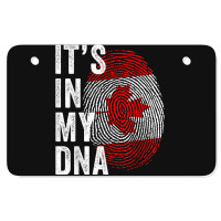 Canada It's In My Dna Cute Canadian Flag Fingerprint Flag Atv License Plate | Artistshot