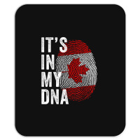 Canada It's In My Dna Cute Canadian Flag Fingerprint Flag Mousepad | Artistshot