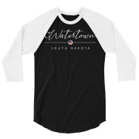 Watertown  South Dakota Sd On Watertown T Shirt 3/4 Sleeve Shirt | Artistshot