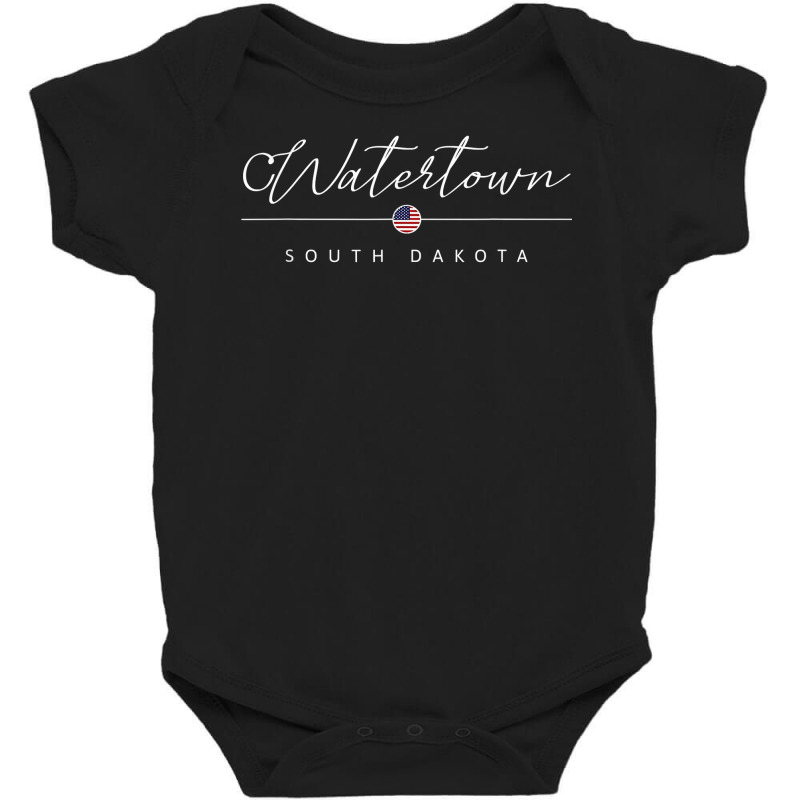 Watertown  South Dakota Sd On Watertown T Shirt Baby Bodysuit by ardylanda | Artistshot