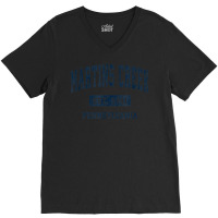 Martins Creek Pennsylvania Pa Vintage Athletic Sports Design V-neck Tee | Artistshot