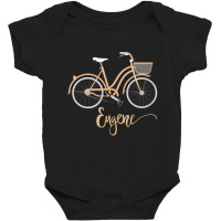 Eugene, Oregon Retro Ladies Bike Riding T Shirt Baby Bodysuit | Artistshot