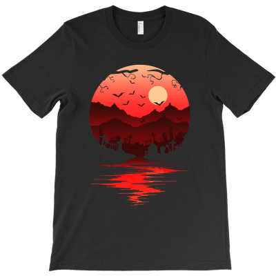 Bloody Halloween Moon T-shirt Designed By Kevin Acen
