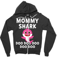 Womens Pinkfong Mommy Shark Official Zipper Hoodie | Artistshot