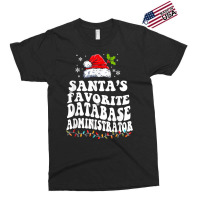 Funny Santa's Favorite Database Administrator Christmas Exclusive T-shirt | Artistshot