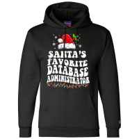 Funny Santa's Favorite Database Administrator Christmas Champion Hoodie | Artistshot