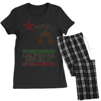 California Republic Bear Monarch Flag Proud Patriotic Women's Pajamas Set | Artistshot