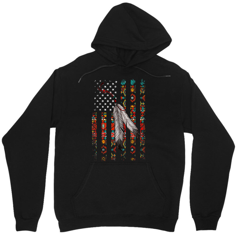 Native American Pride Flag Feather Unisex Hoodie | Artistshot