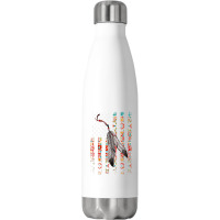 Native American Pride Flag Feather Stainless Steel Water Bottle | Artistshot